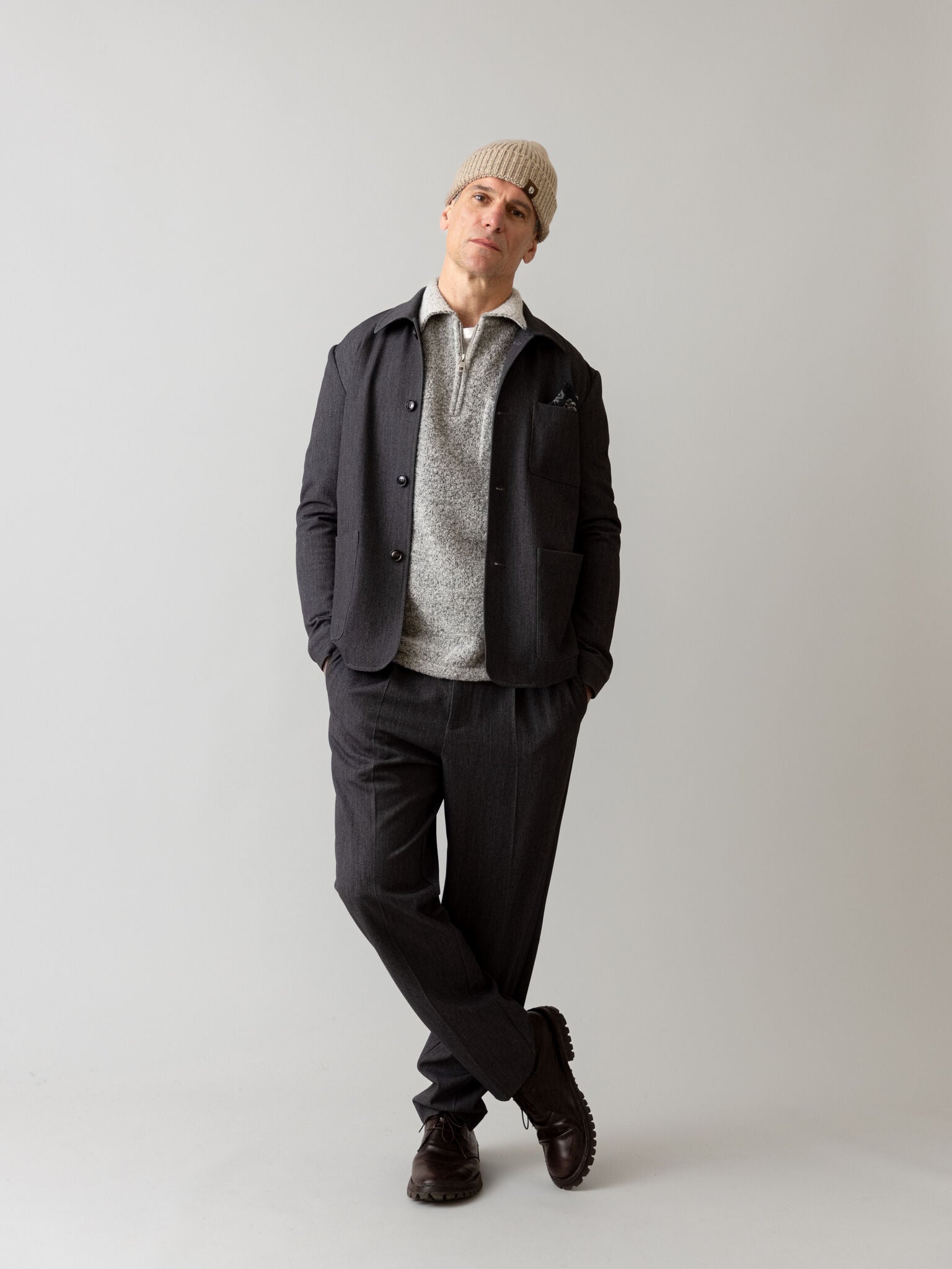 Modelshot / Grey Melange / Detail